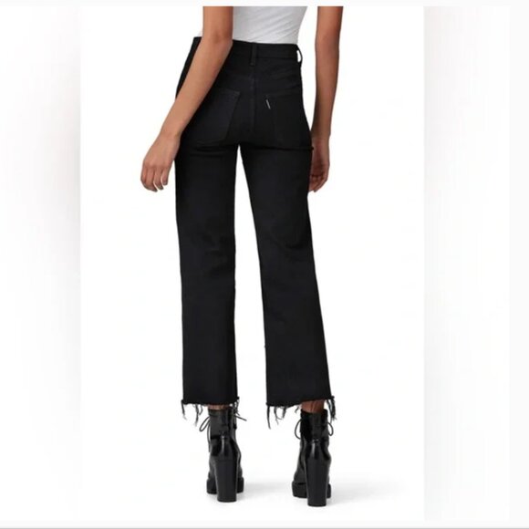 ASKK NY Crop Slim Wide Leg Jeans In Resin Size 28 - Picture 3 of 8